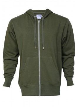 Mens Front Zipper Hood