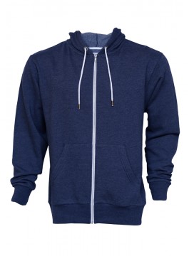 Mens Front Zipper Hood