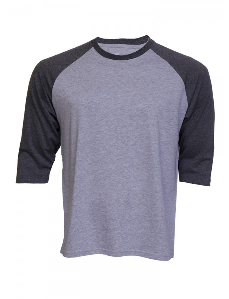 Mens 3/4 Raglan Sleeve Crew Neck Tee Mens 3/4 Raglan Sleeve Crew Neck Tee