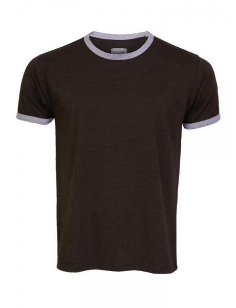 Mens Blend Short Sleeve Ringer Crew Tee Mens Blend Short Sleeve Ringer Crew Tee