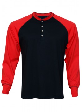 Mens Long Sleeve Henley