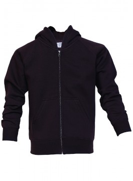 Youth Raglan Sleeve Front Zipper Hood