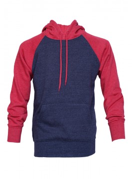 Youth Pullover Hood with Contrast Raglan Sleeve