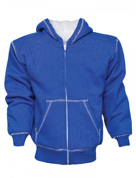 Youth Front Zipper Hood with Sherpa  Lining