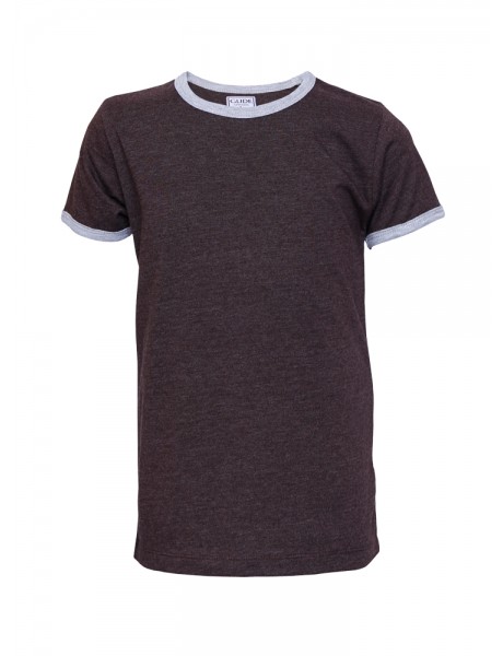 Youth Short Sleeve Ringer Blend Crew Neck Tee