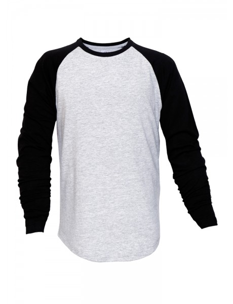 Youth Long with Contrast Raglan Sleeve Crew Neck Tee Youth Long with Contrast Raglan Sleeve Crew Neck Tee